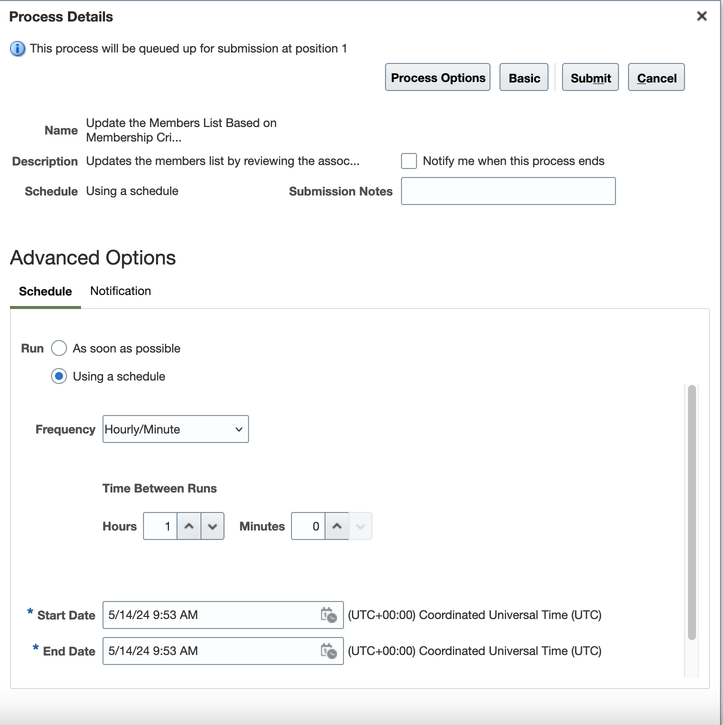 Scheduled Process to Update Team Data