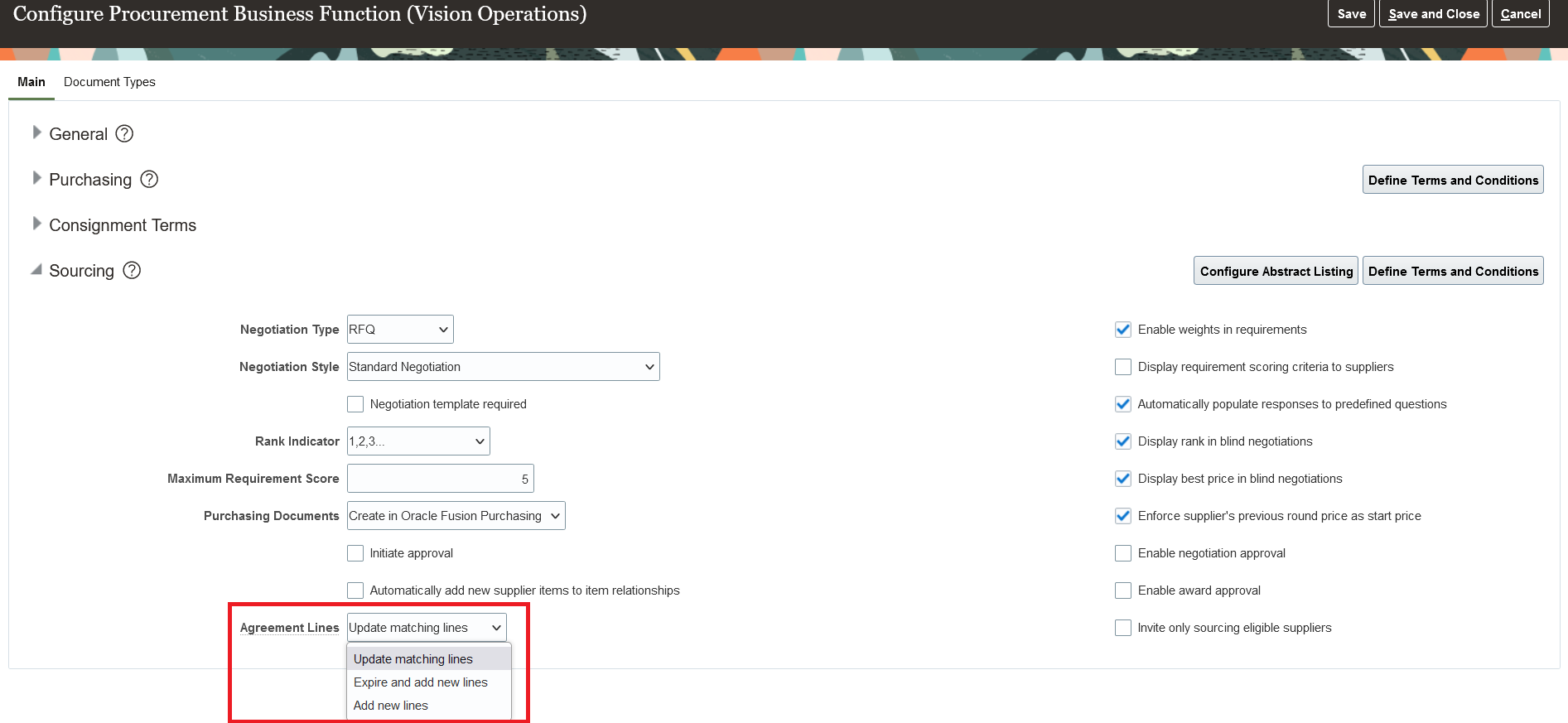 Configure Procurement Business Function Setup