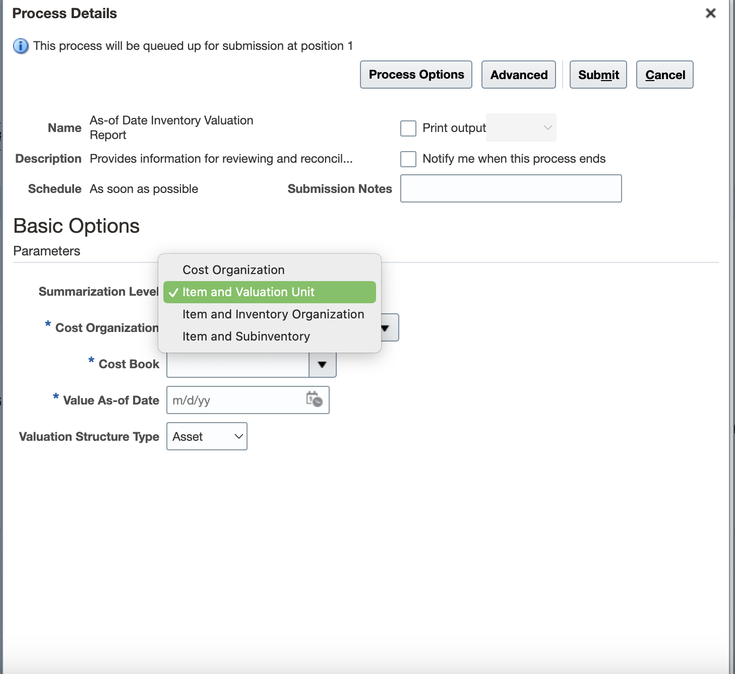 Summarization Options