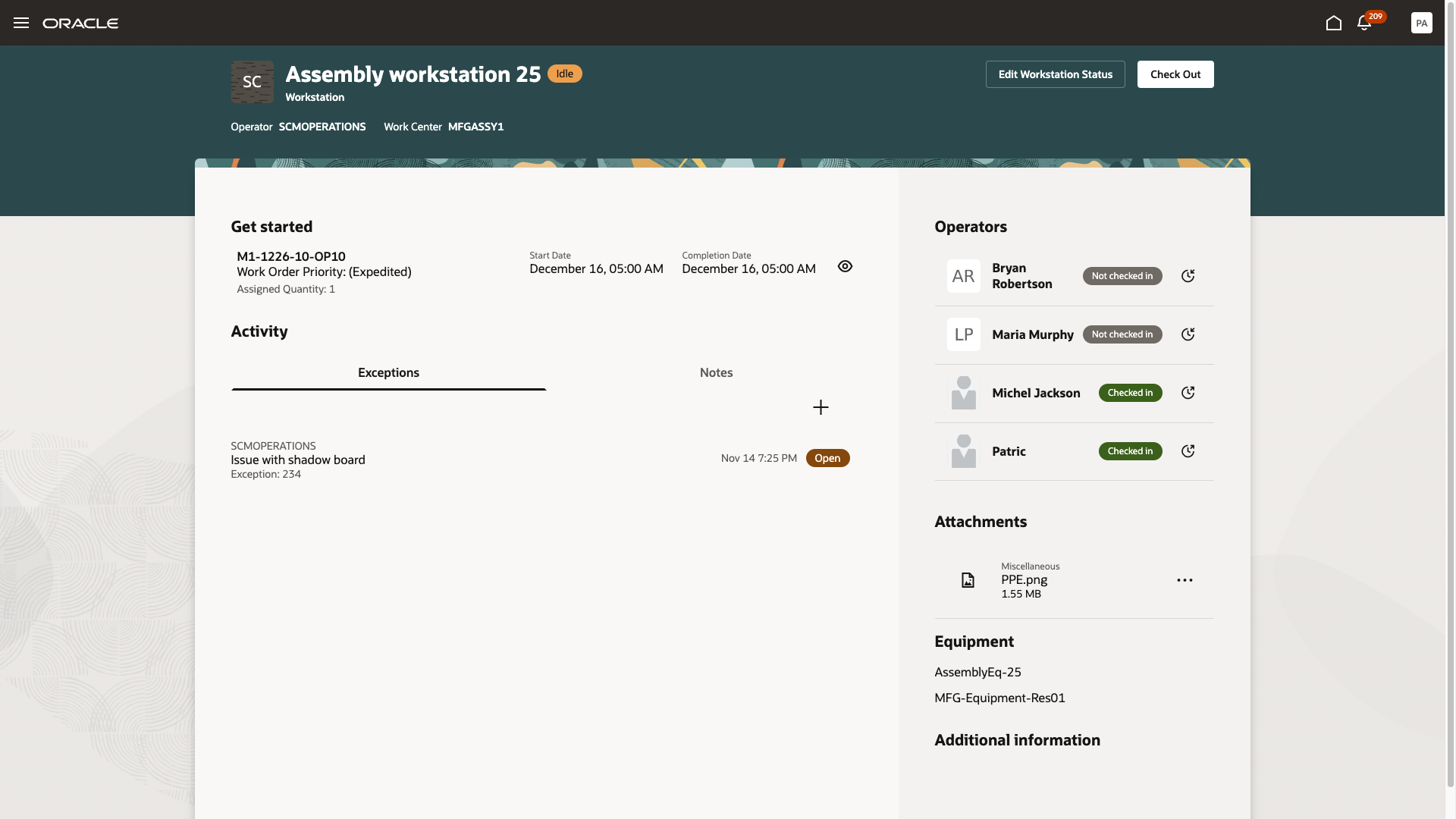 Support Simultaneous Operator Check-Ins at a Workstation