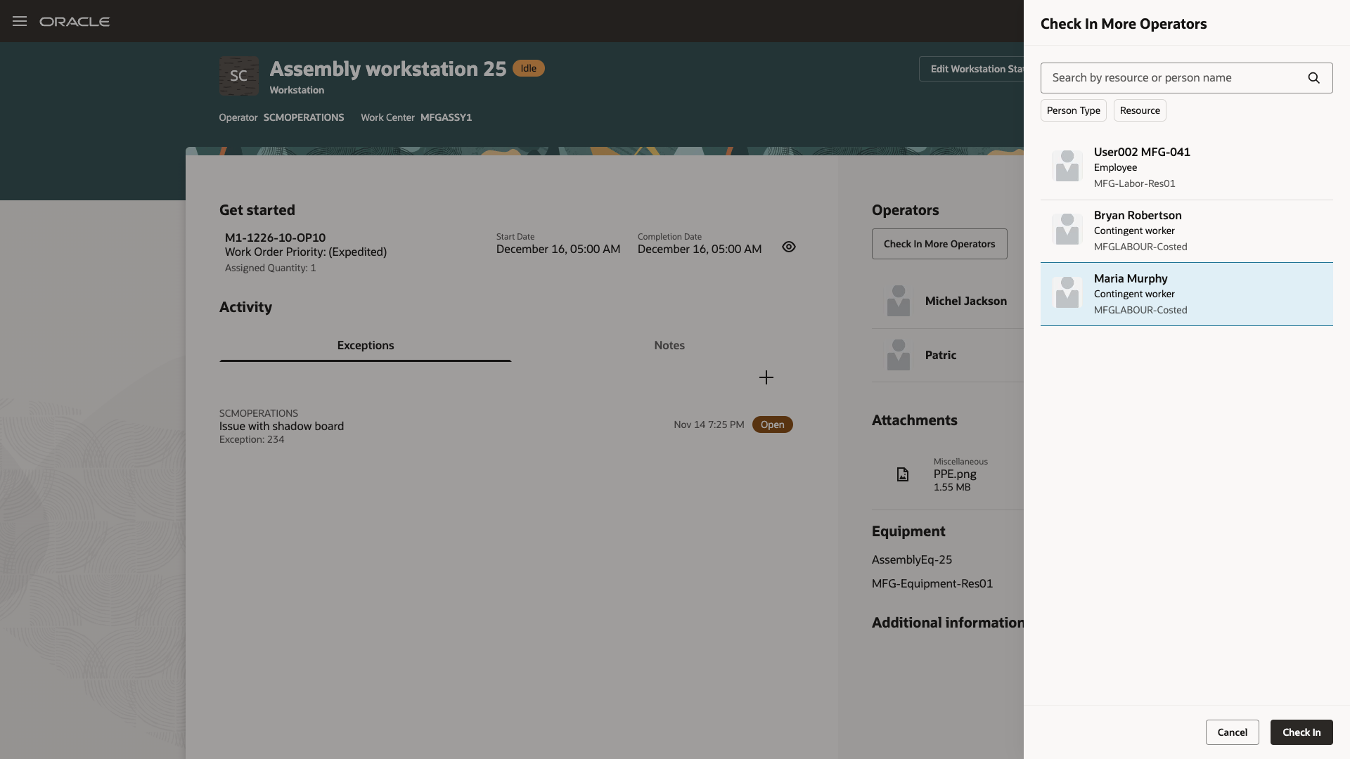 Check-in additional operators when operator assignment is not enforced