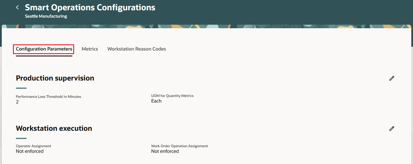 Configuration Parameters
