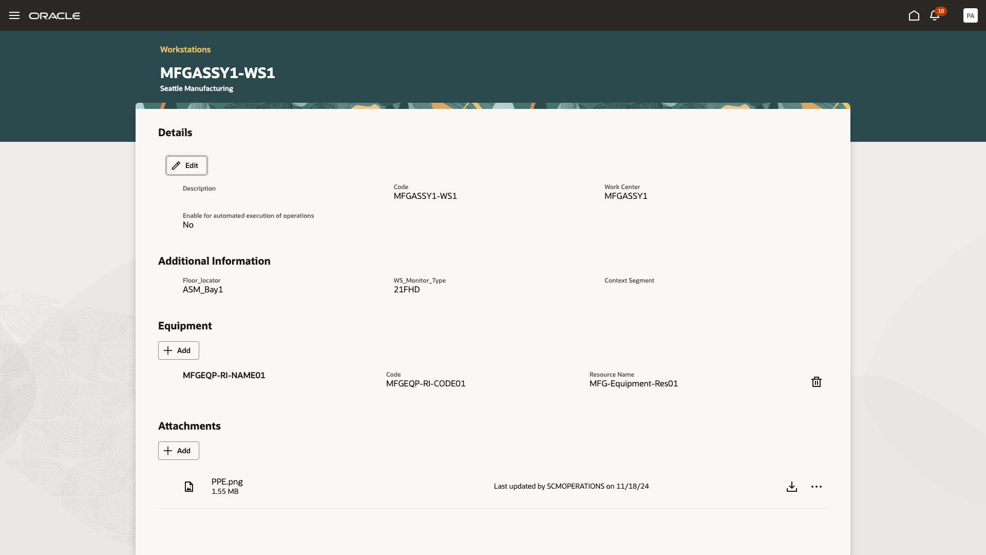 Configure Descriptive FlexFields for Workstations