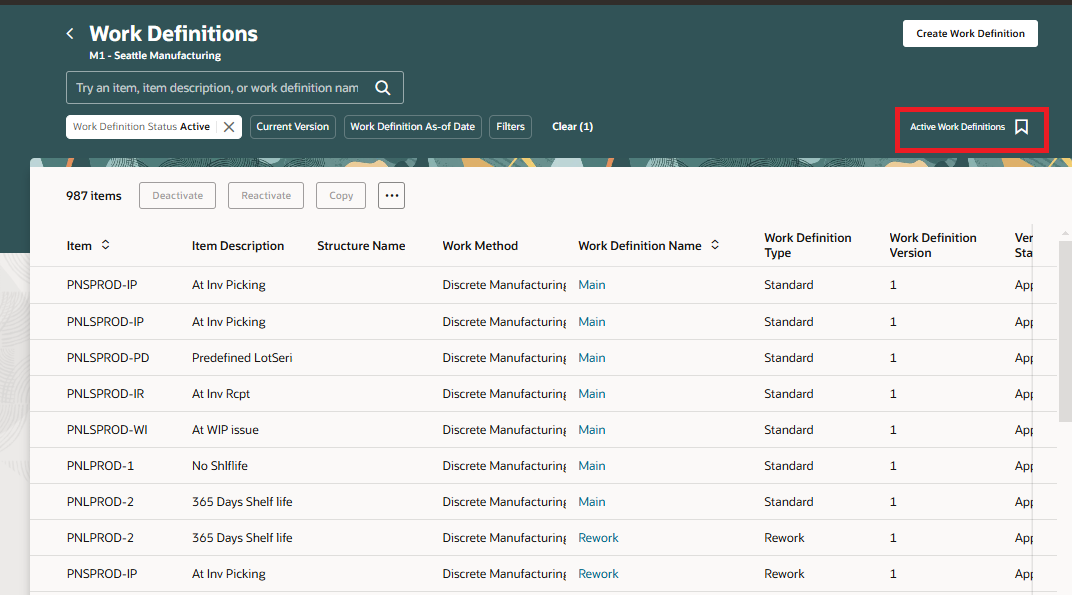 Applied Saved Search