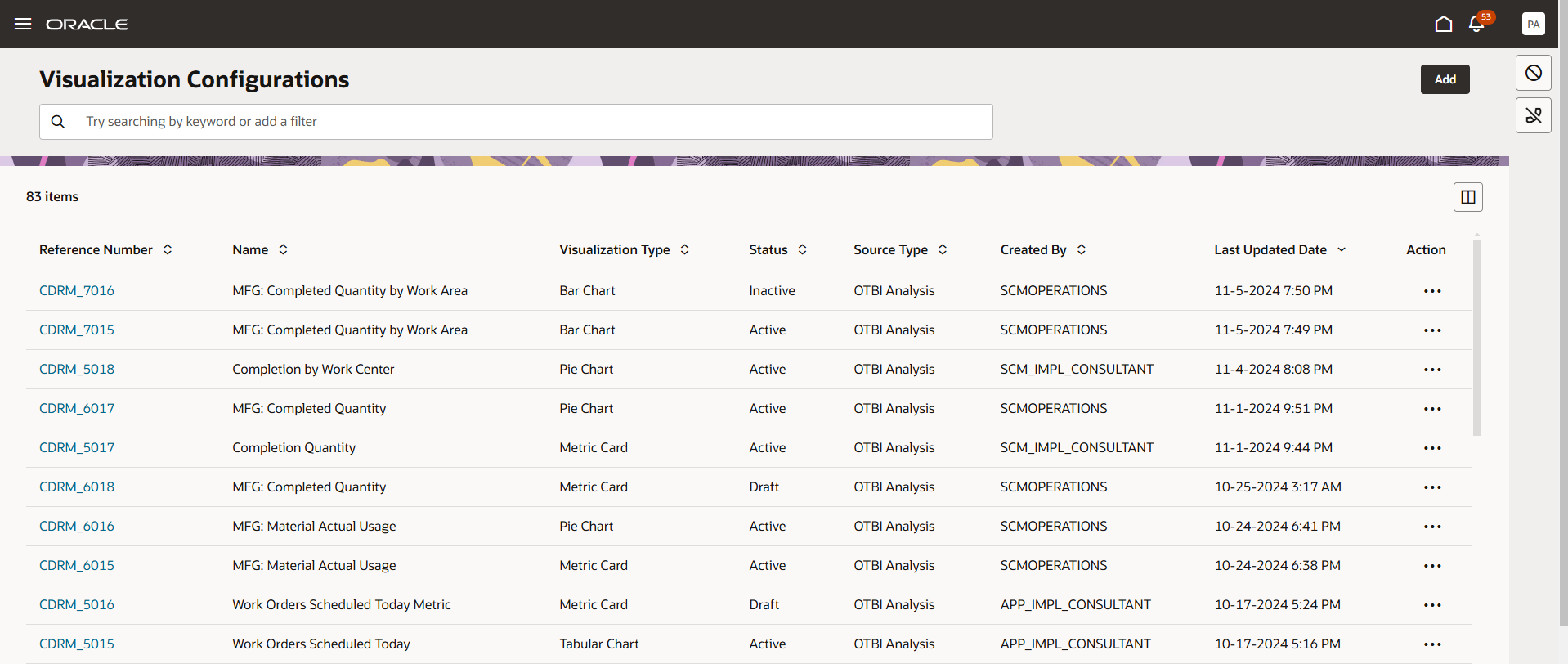 Visualization Configurations Tool