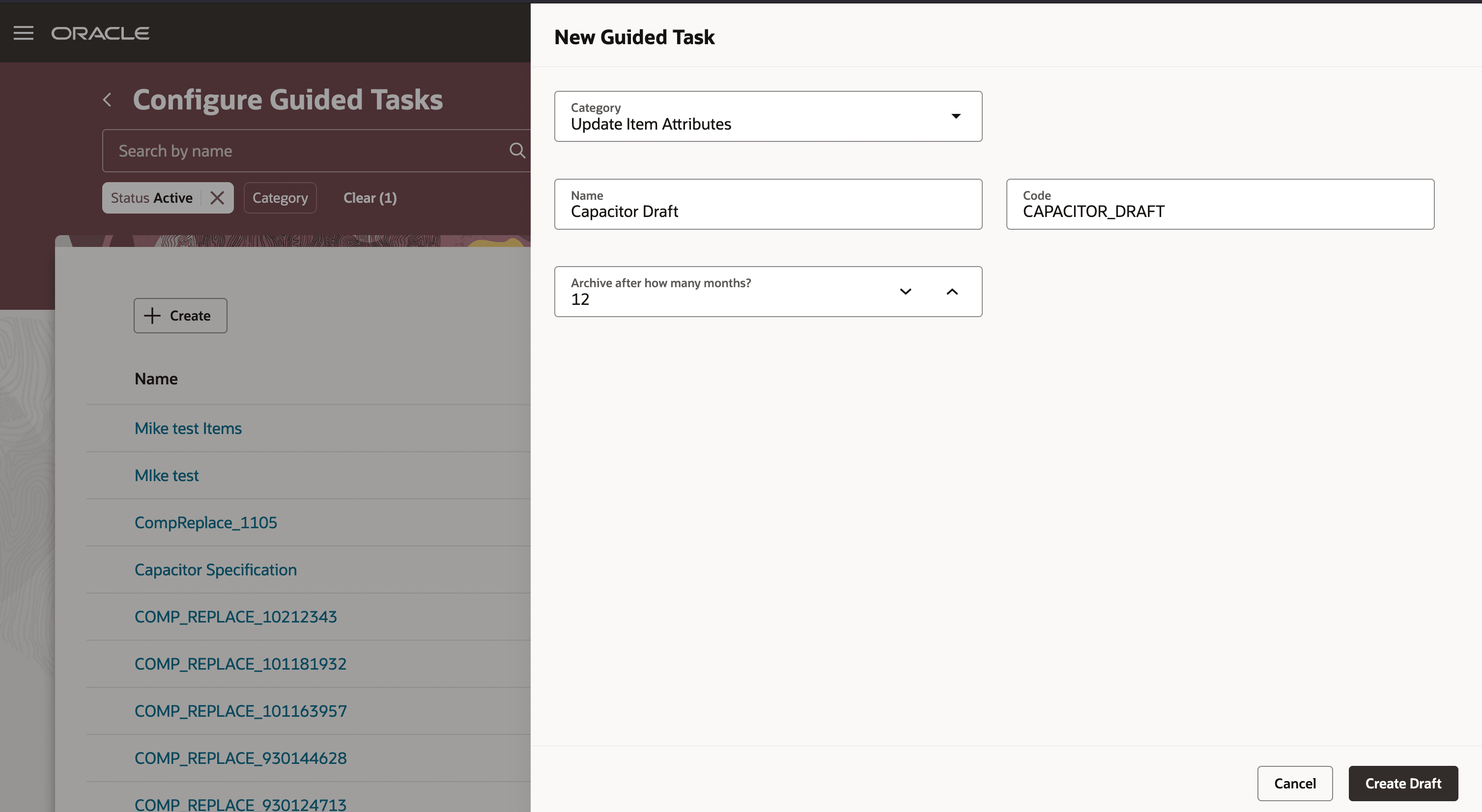 New Guided Task Drawer Panel