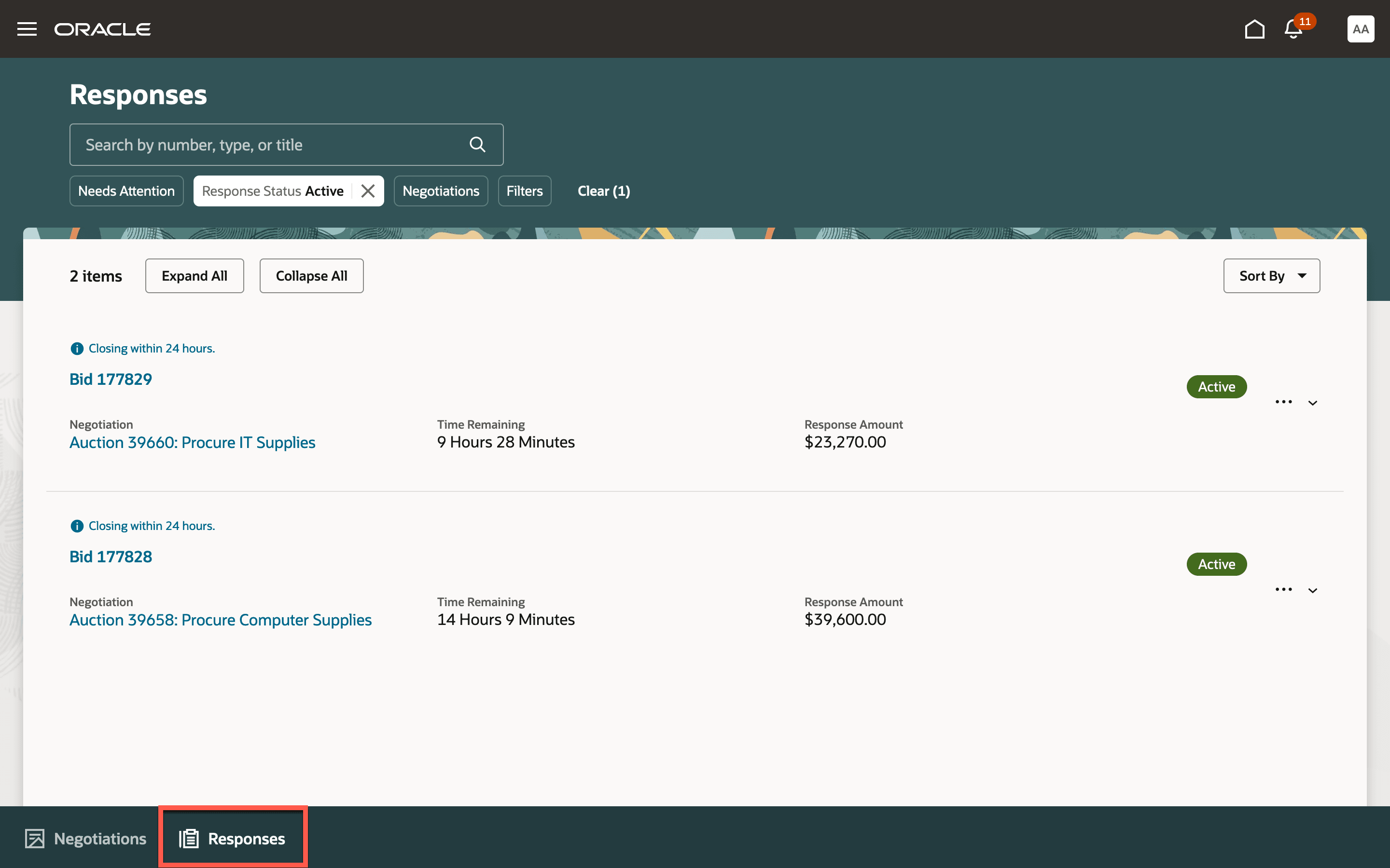 Search Responses