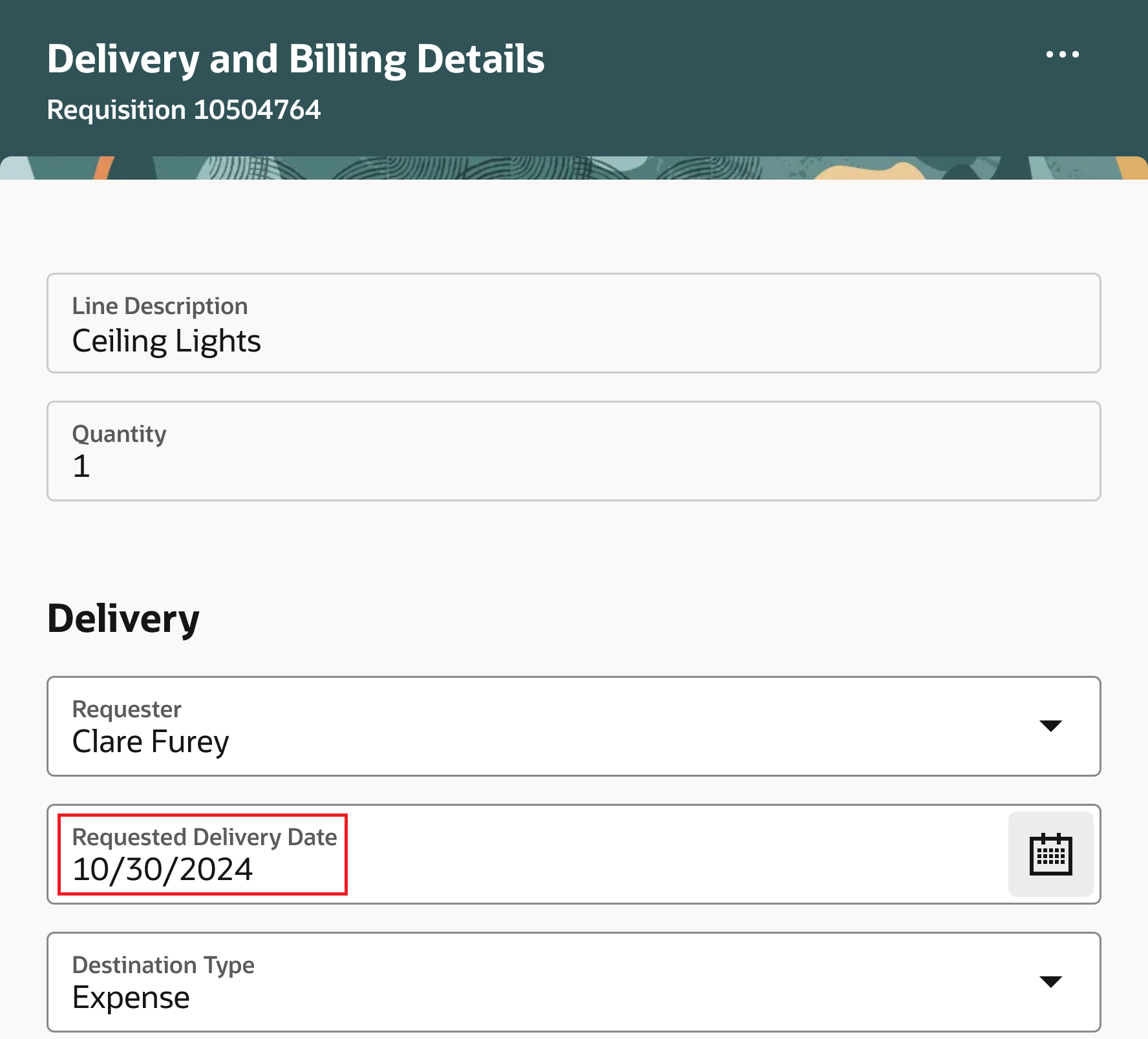 Price Based on Requested Delivery Date