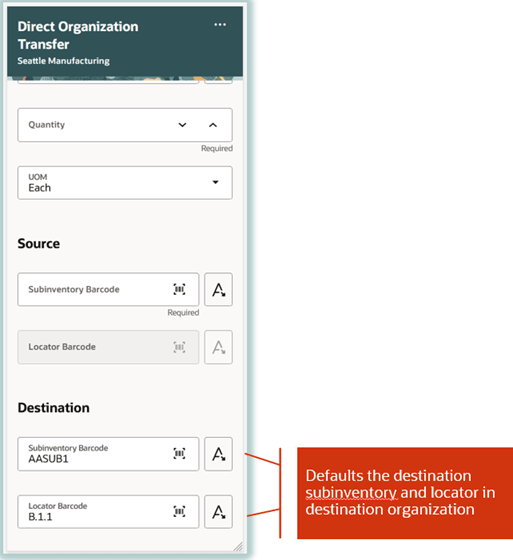 Direct Organization Transfer