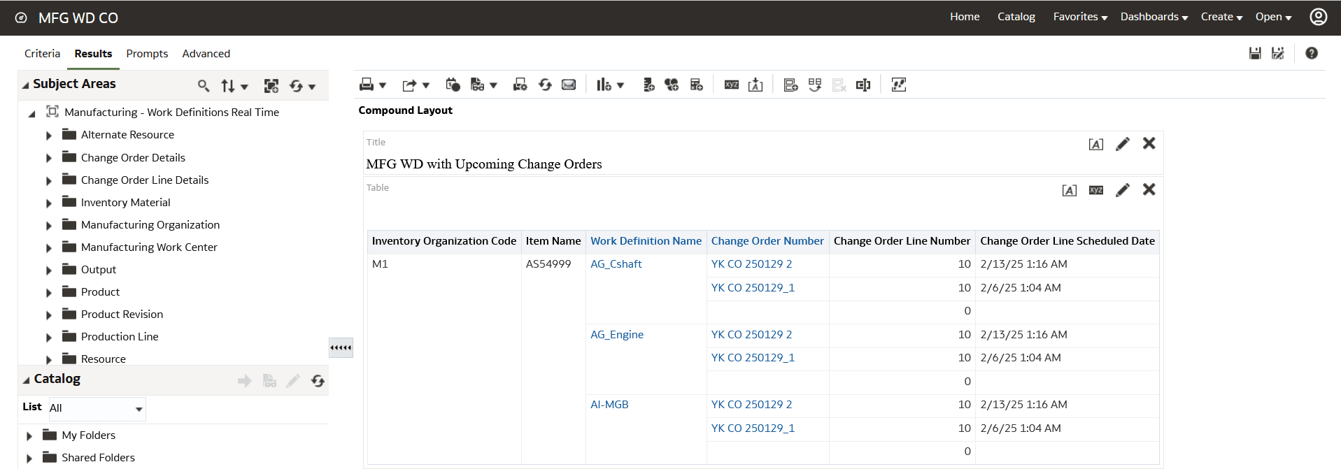 Work Definitions with Upcoming Change Orders Analysis