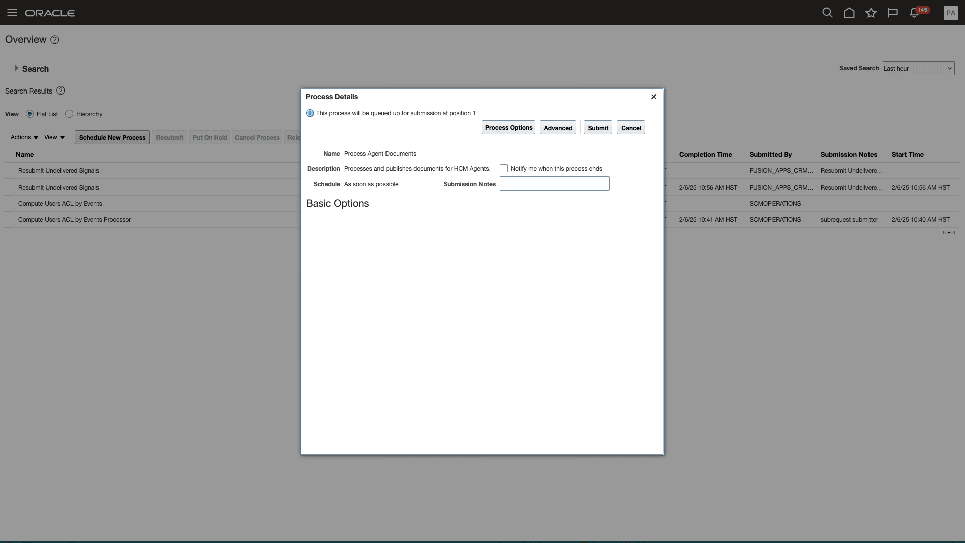 Publish Agent Documents Using the Process Agent Documents Scheduled Process