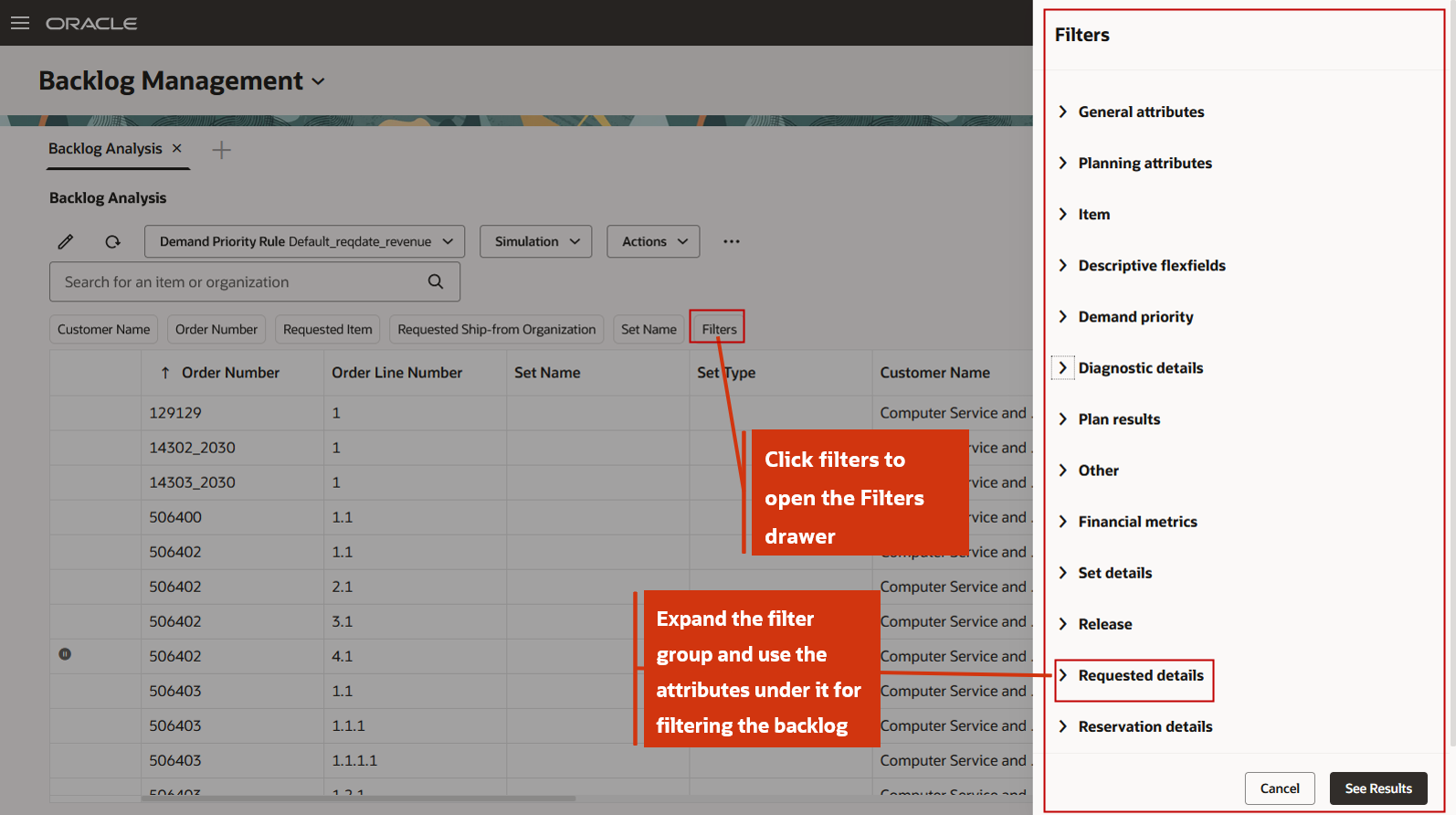 Use Additional Filters Available Under the Filter Groups