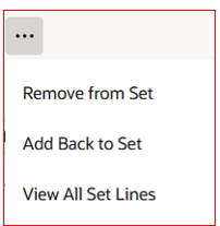 List of Actions Under Overflow