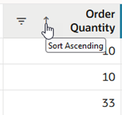 Invoking Column Sorting
