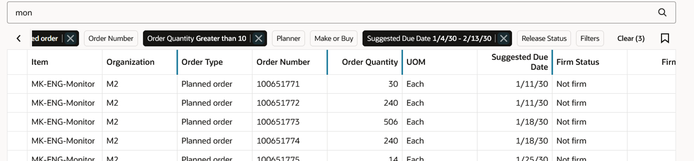 Filter Using Keyword Search and Multiple Filter Chips