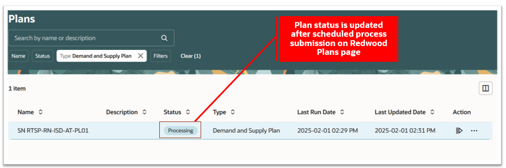 Plan Status Updated on Redwood Plans Page