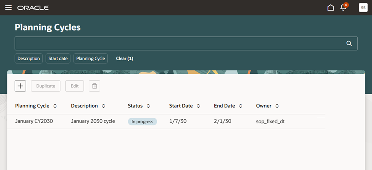 Redwood Planning Cycles Page