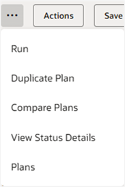 More Actions Menu