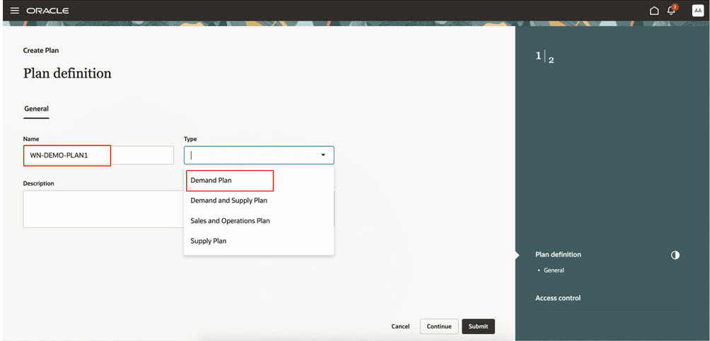Create Plan Guided Process