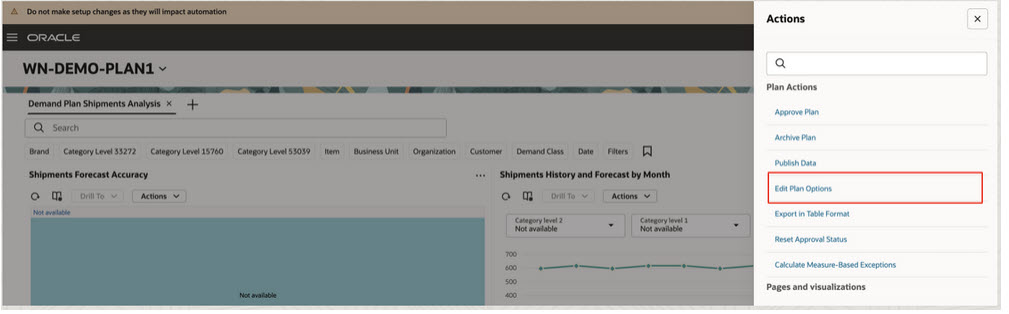 Click on Edit Plan Options