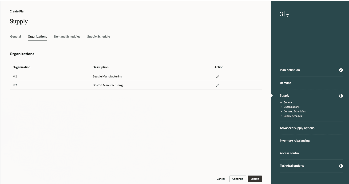 Provide Organization Details in the Supply Step