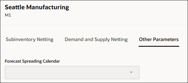 Organization Forecast Spreading Calendar