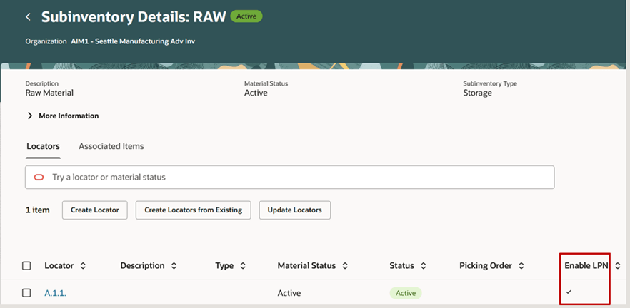 Configure Locators