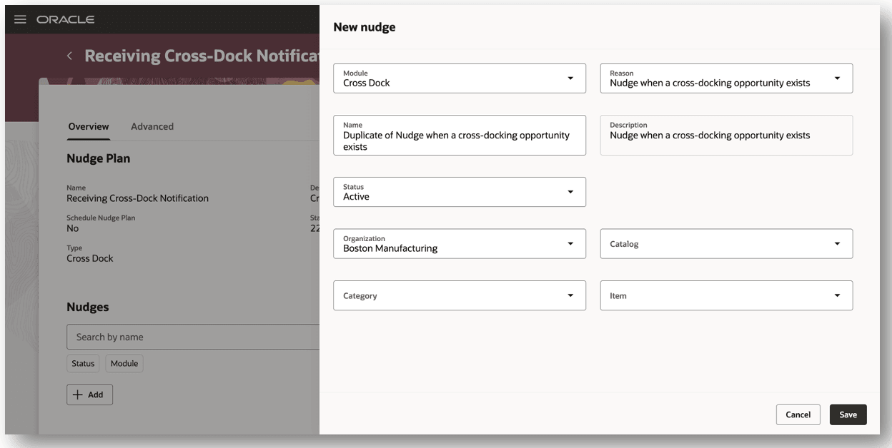 Add New Nudge