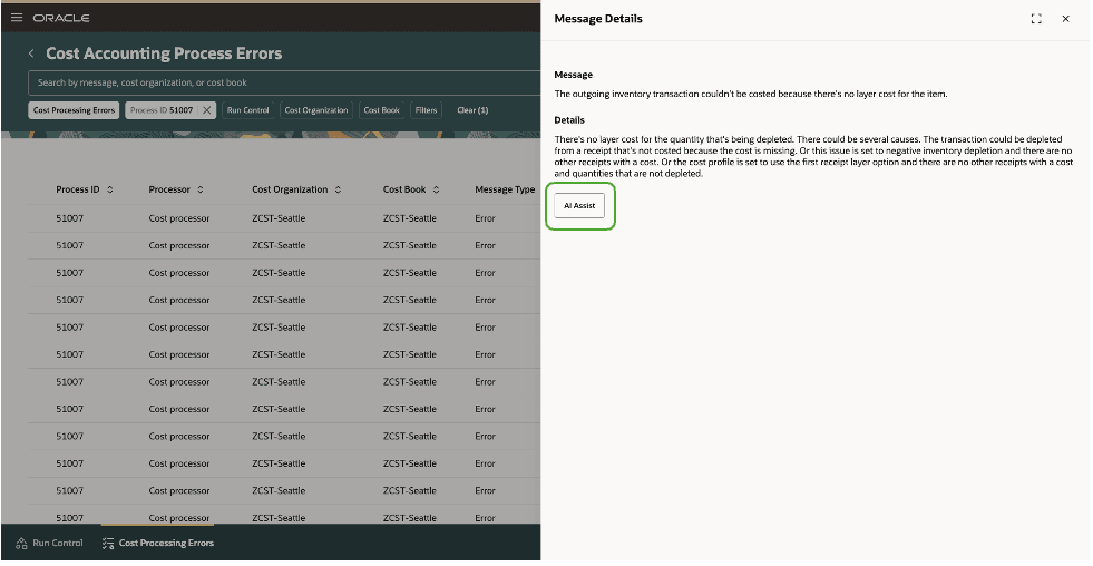 Figure 2 : User can see the AI Assist button