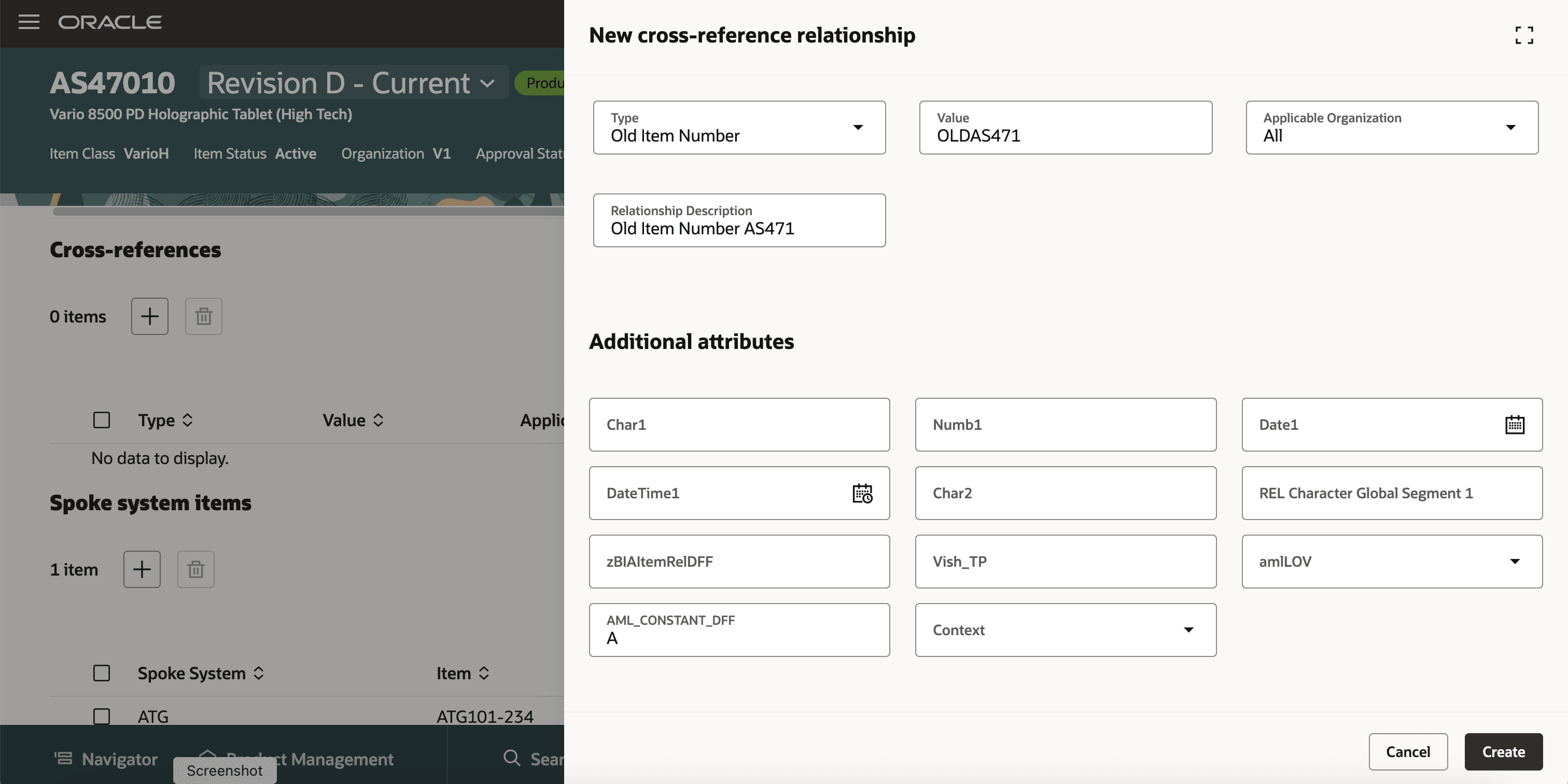 New cross-reference relationship