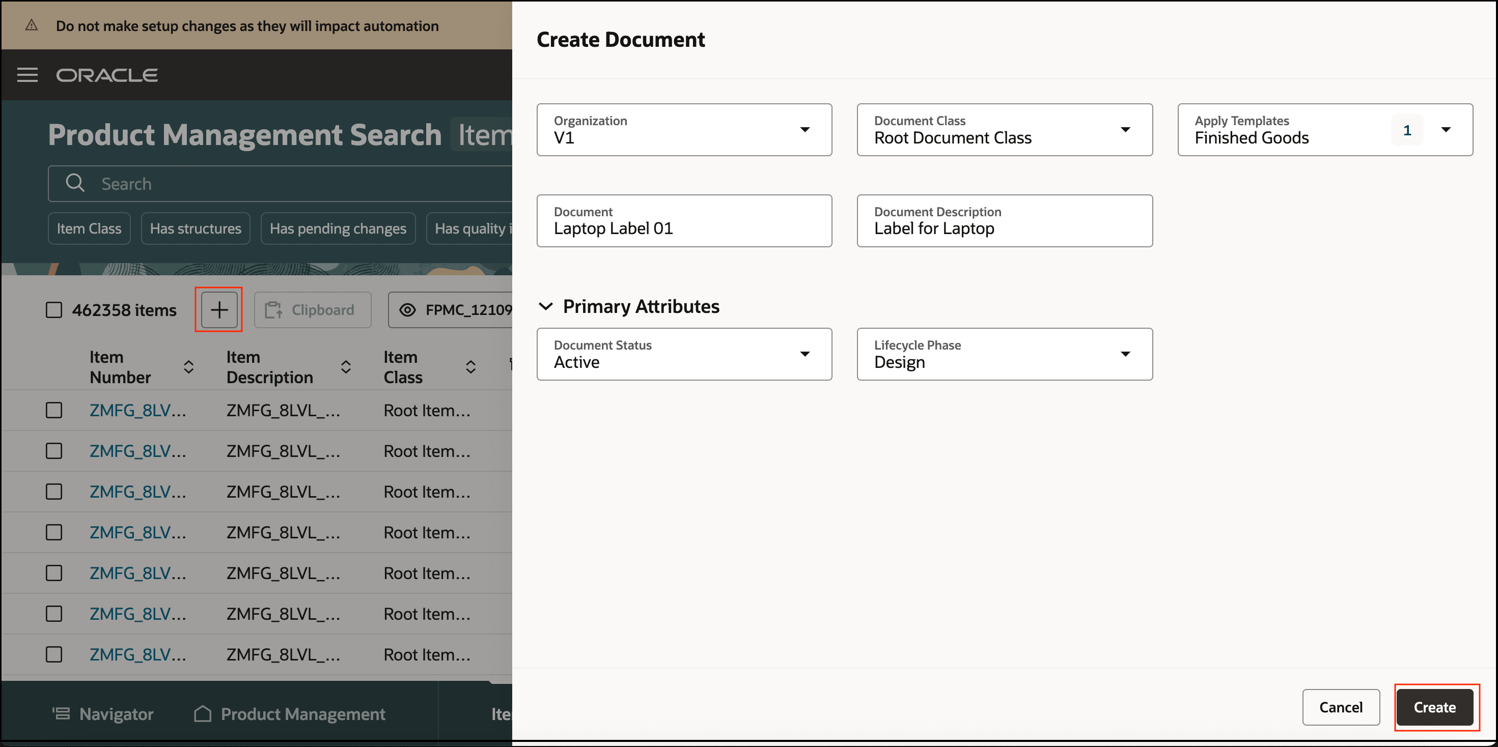 Create a Document in Redwood