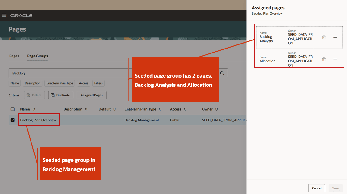Seeded Page Group Backlog Plan Overview