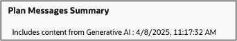 Plan Messages Using Generative AI Content