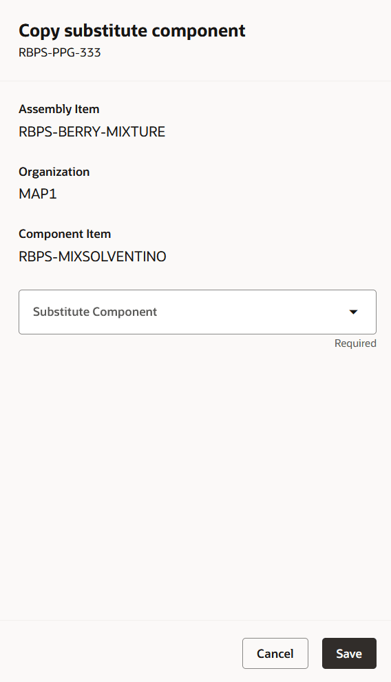 Copy Substitute Component