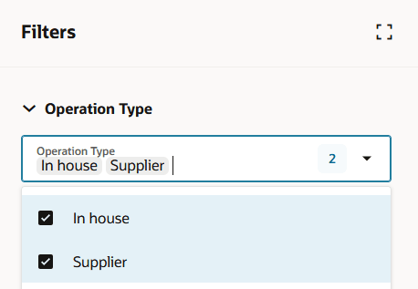 List of Values Filter
