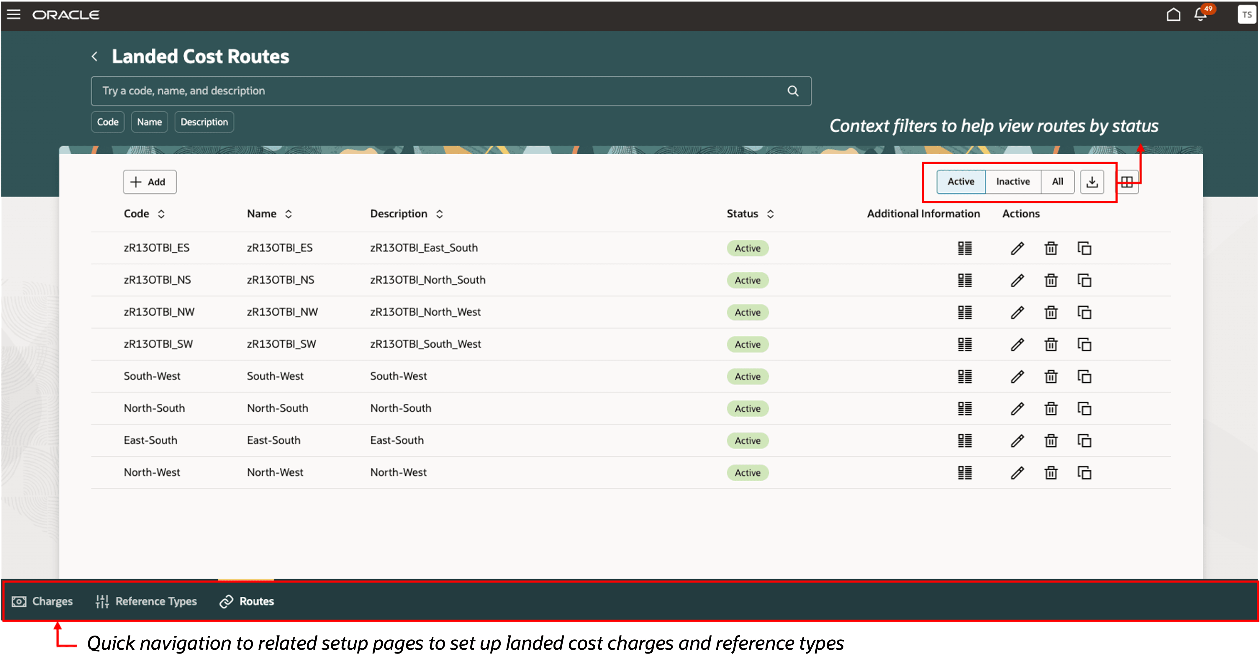 Landed Cost Routes