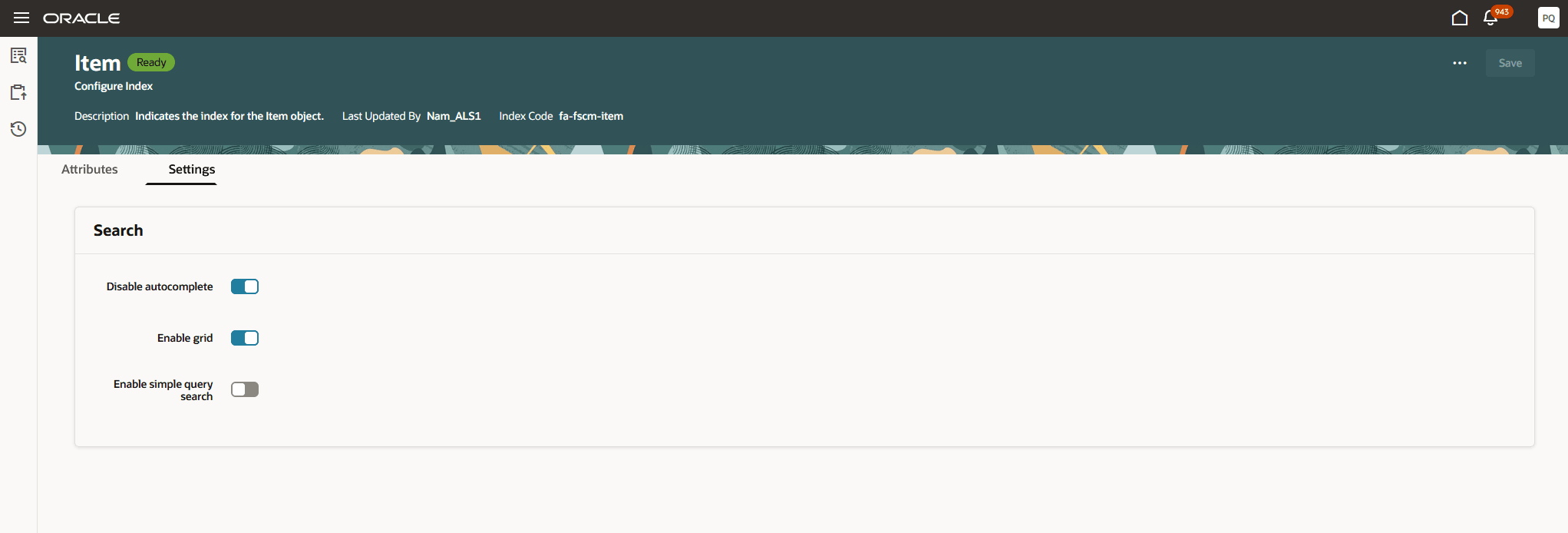 Search Settings