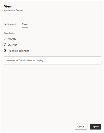 View Drawer Showing Time Tab