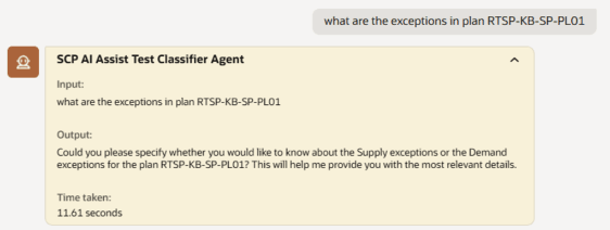 Query response