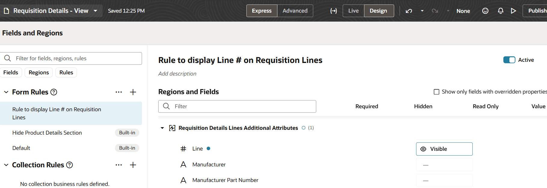 Display Line Number via Extensibility