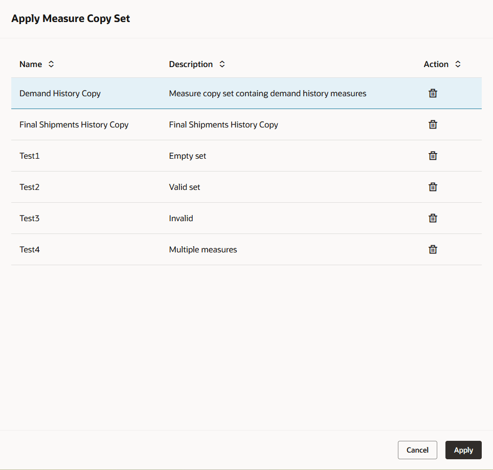 Drawer Named Apply Measure Copy Set