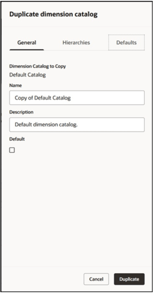 Drawer Named Duplicate Dimension Catalog