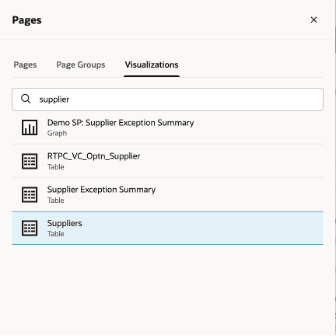 Selecting Supplier Visualization