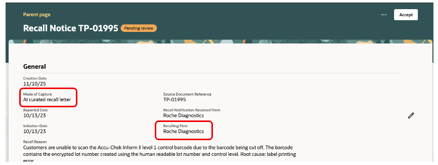 View AI curated recall notice