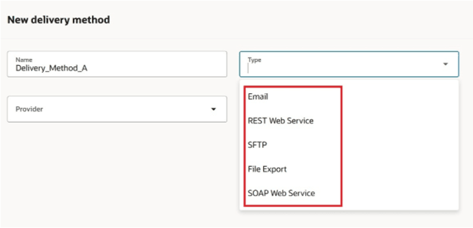 Add a New Delivery Method