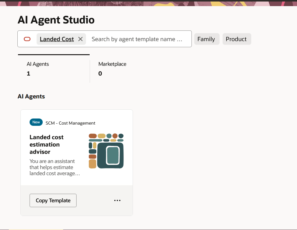 Landed Cost Estimation Advisor Template