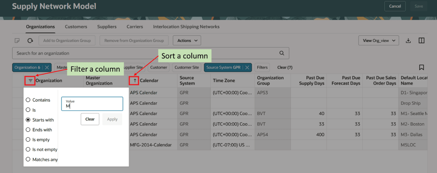 Sort and Filter a Column