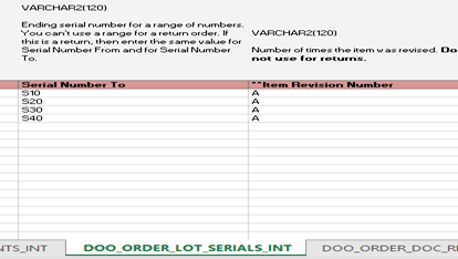 File based data import template