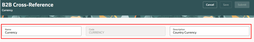 Add a new B2B Cross-Reference