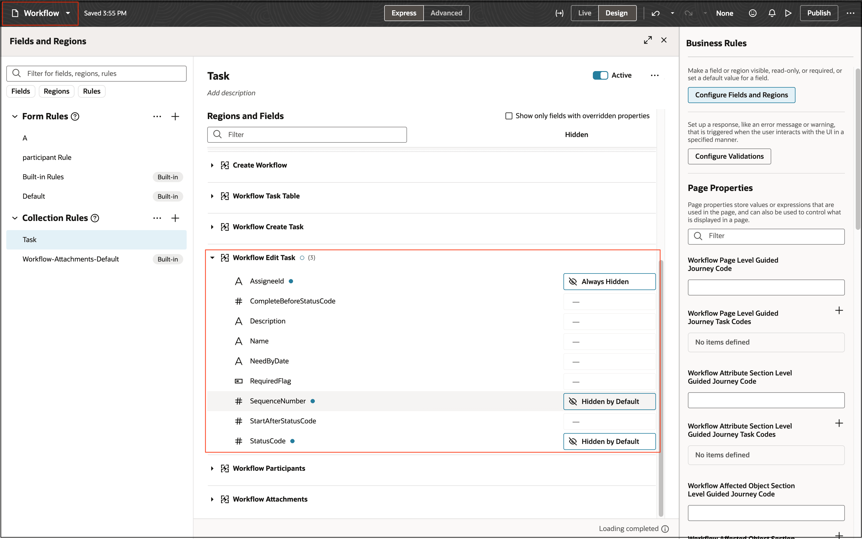 Configure Rules for a Workflow Task